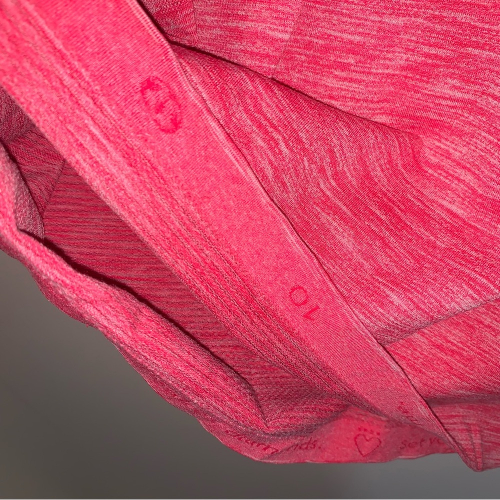 Lululemon Swiftly Heathered Pink Athletic Top 10 - Picture 3 of 5